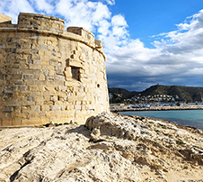 Castillo Histórico de Moraira Costa Blanca Cerca de Casas de Vacaciones